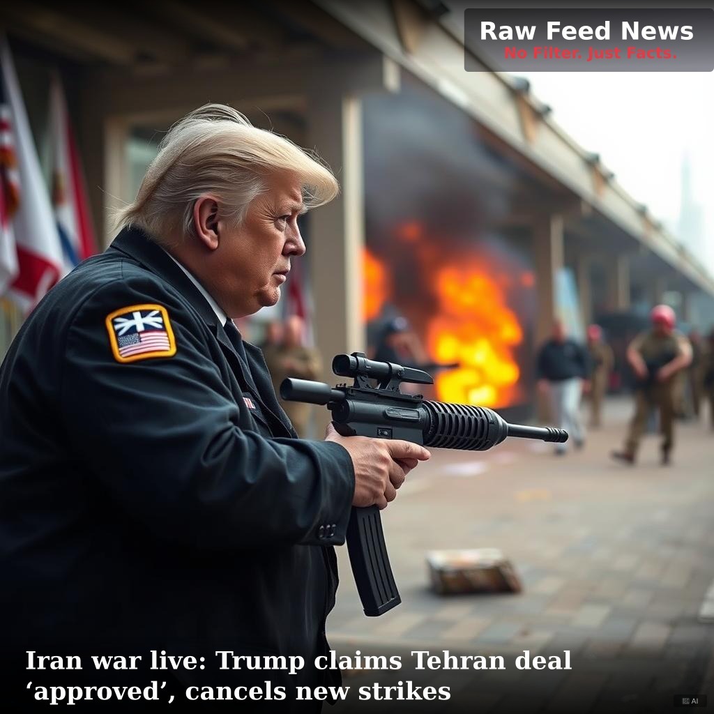 Iran war live: Trump claims Tehran deal ‘approved’, cancels new strikes