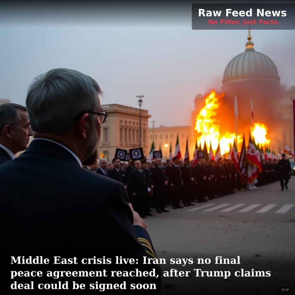 Middle East crisis live: Iran says no final peace agreement reached, after Trump claims deal could be signed soon