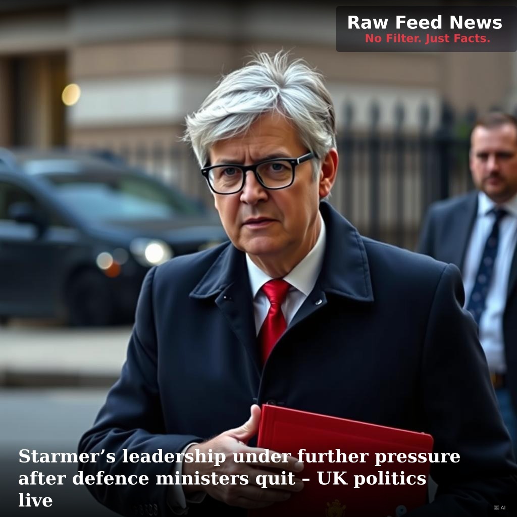 Starmer’s leadership under further pressure after defence ministers quit – UK politics live