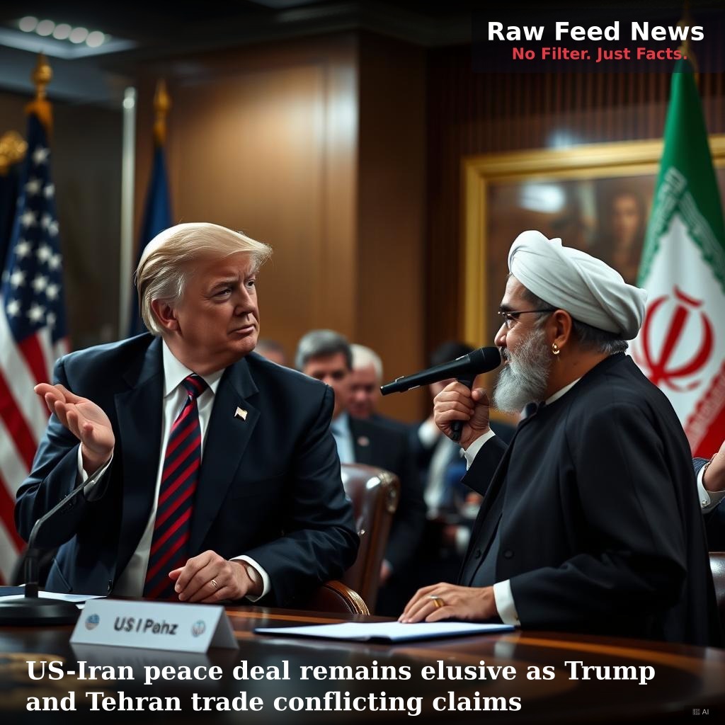 US-Iran peace deal remains elusive as Trump and Tehran trade conflicting claims