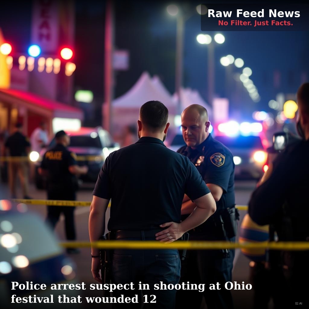Police arrest suspect in shooting at Ohio festival that wounded 12
