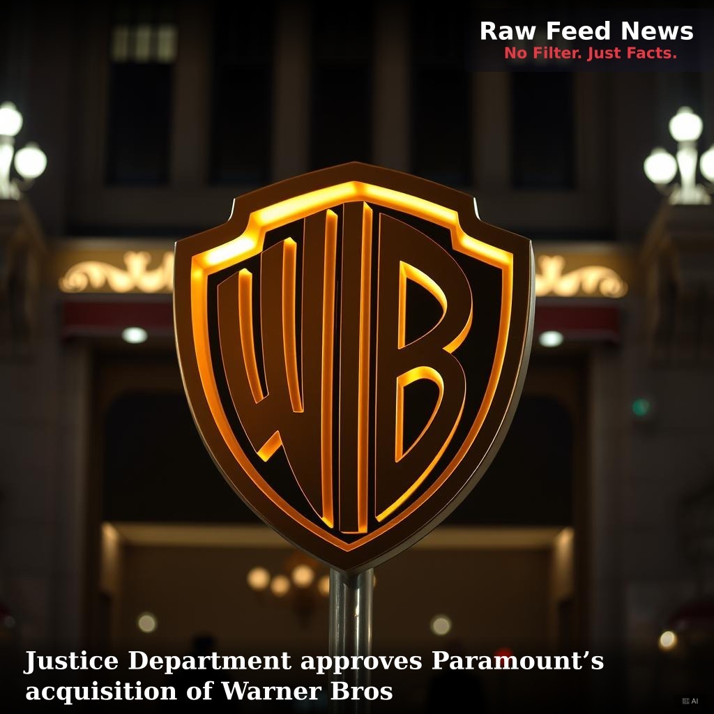Justice Department approves Paramount’s acquisition of Warner Bros