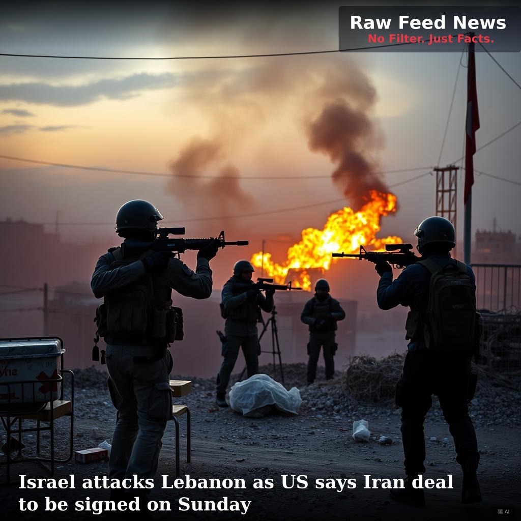 Israel attacks Lebanon as US says Iran deal to be signed on Sunday