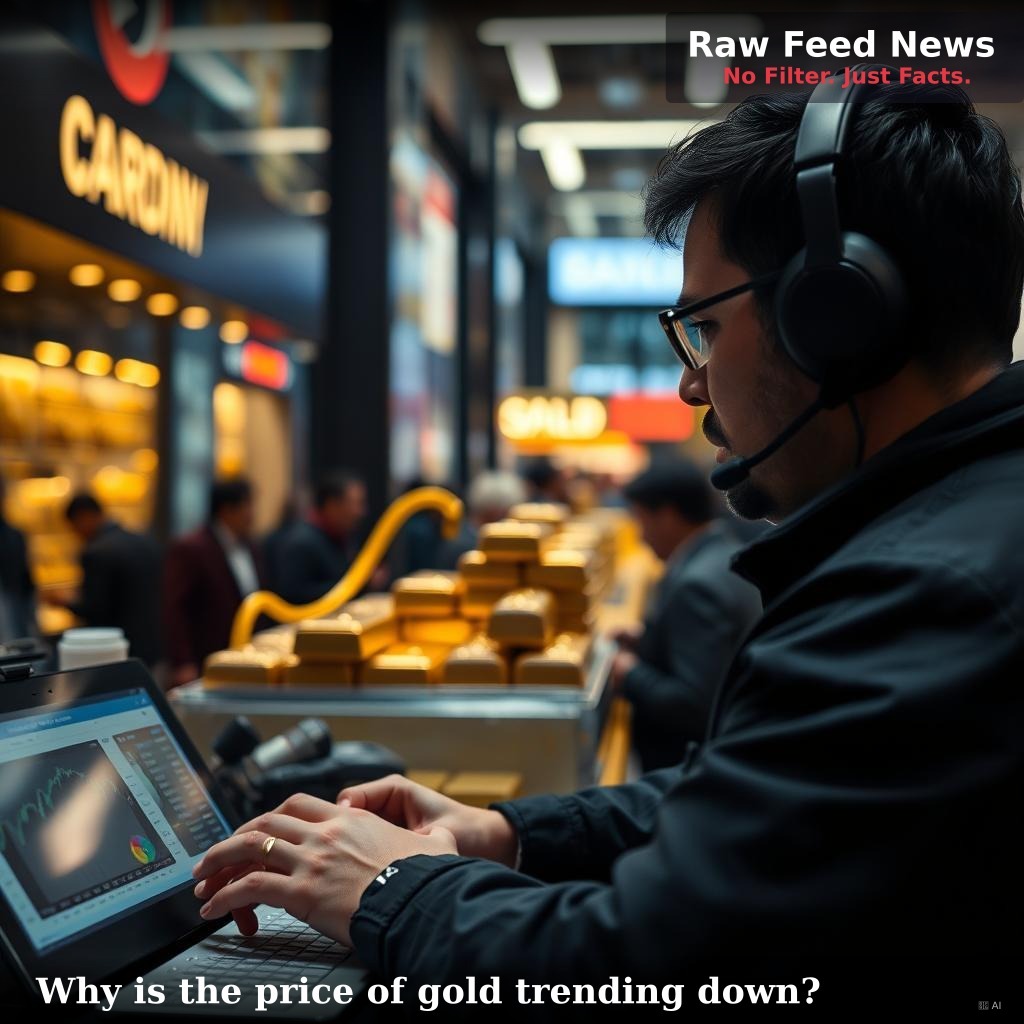 Why is the price of gold trending down?