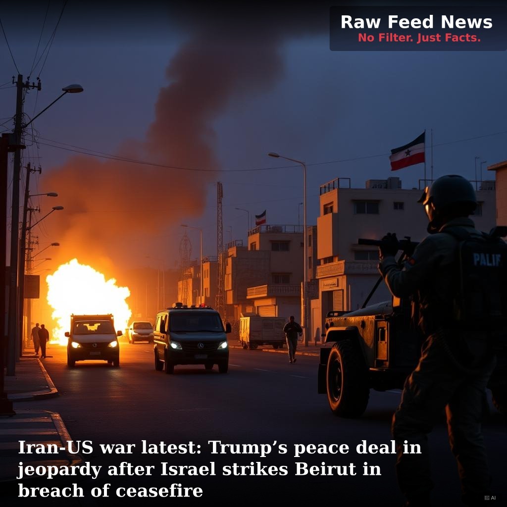 Iran-US war latest: Trump’s peace deal in jeopardy after Israel strikes Beirut in breach of ceasefire