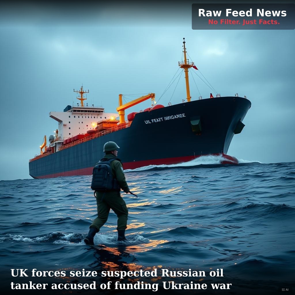 UK forces seize suspected Russian oil tanker accused of funding Ukraine war