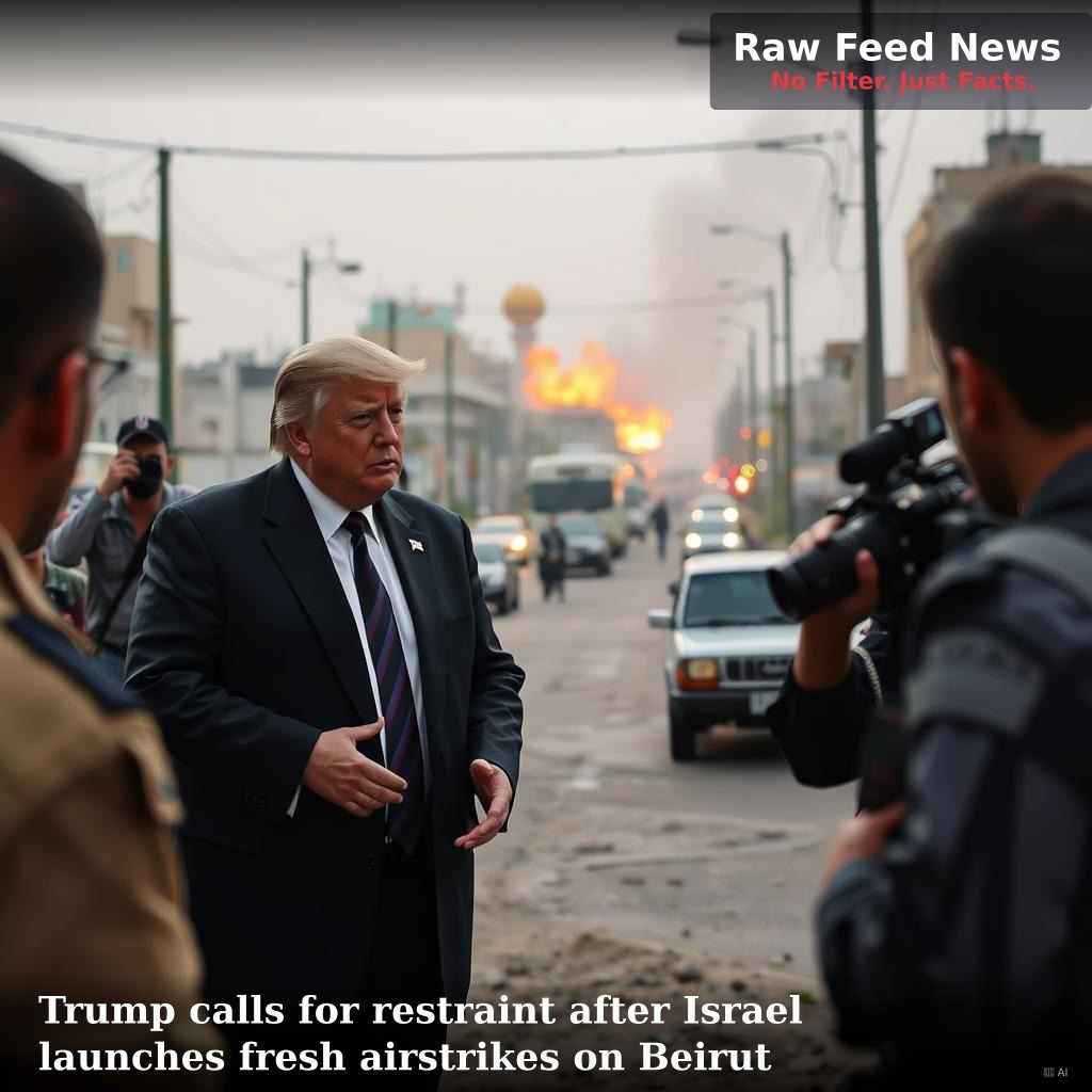 Trump calls for restraint after Israel launches fresh airstrikes on Beirut