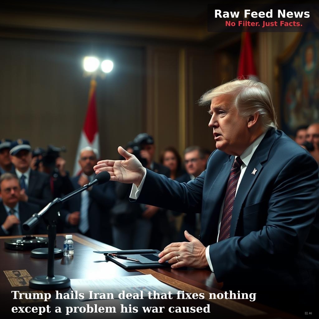 Trump hails Iran deal that fixes nothing except a problem his war caused