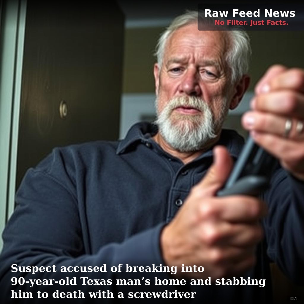 Suspect accused of breaking into 90-year-old Texas man’s home and stabbing him to death with a screwdriver