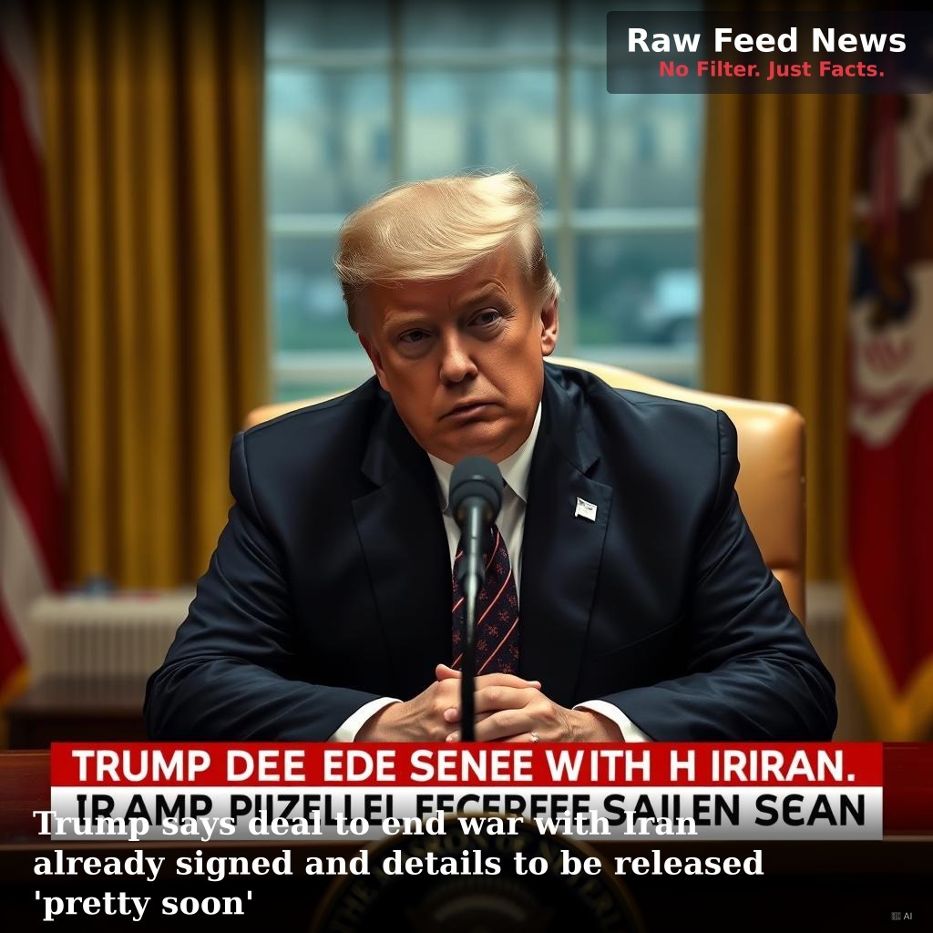 Trump says deal to end war with Iran already signed and details to be released 'pretty soon'