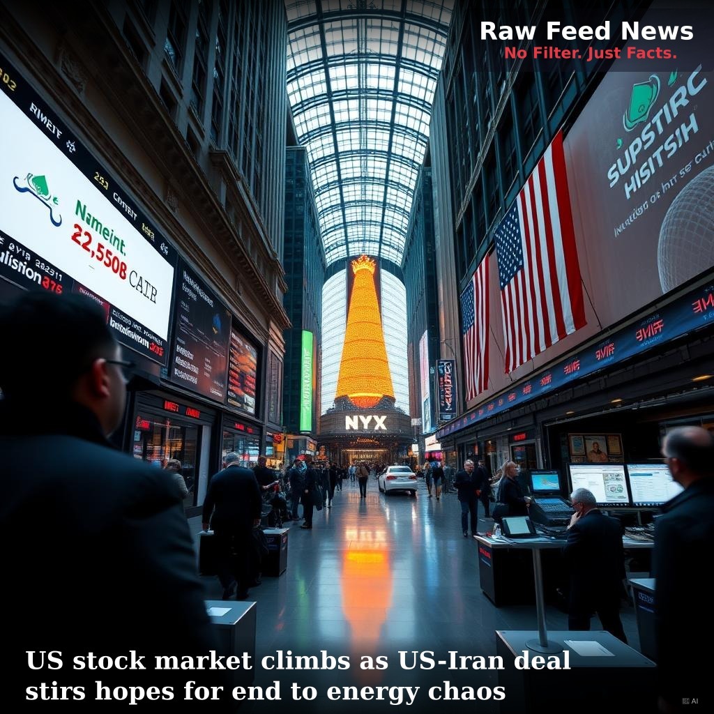 US stock market climbs as US-Iran deal stirs hopes for end to energy chaos