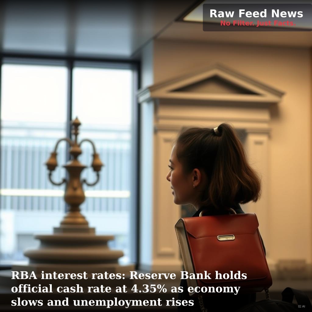 RBA interest rates: Reserve Bank holds official cash rate at 4.35% as economy slows and unemployment rises