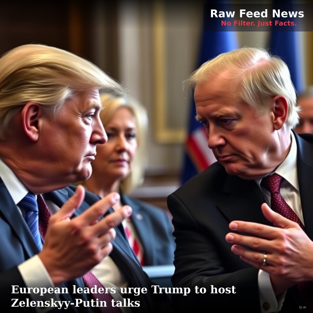 European leaders urge Trump to host Zelenskyy-Putin talks