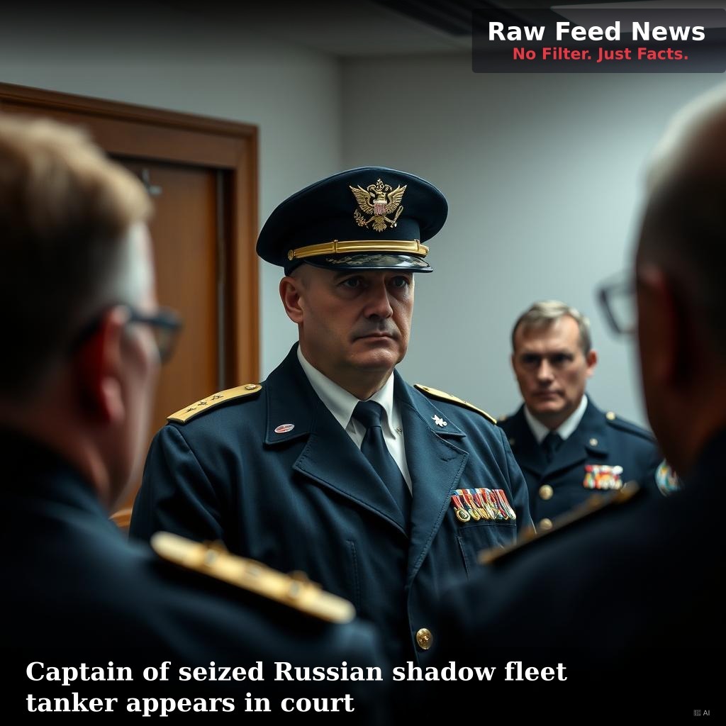 Captain of seized Russian shadow fleet tanker appears in court