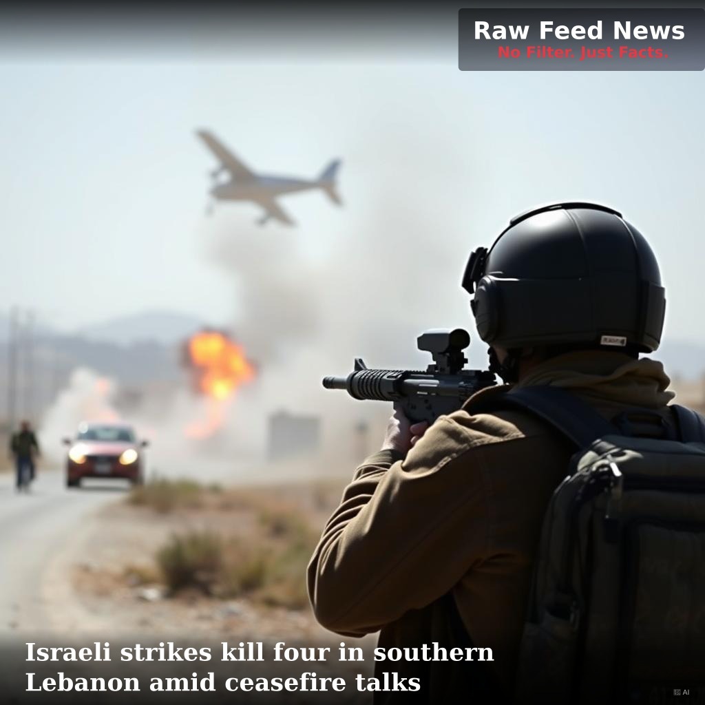 Israeli strikes kill four in southern Lebanon amid ceasefire talks
