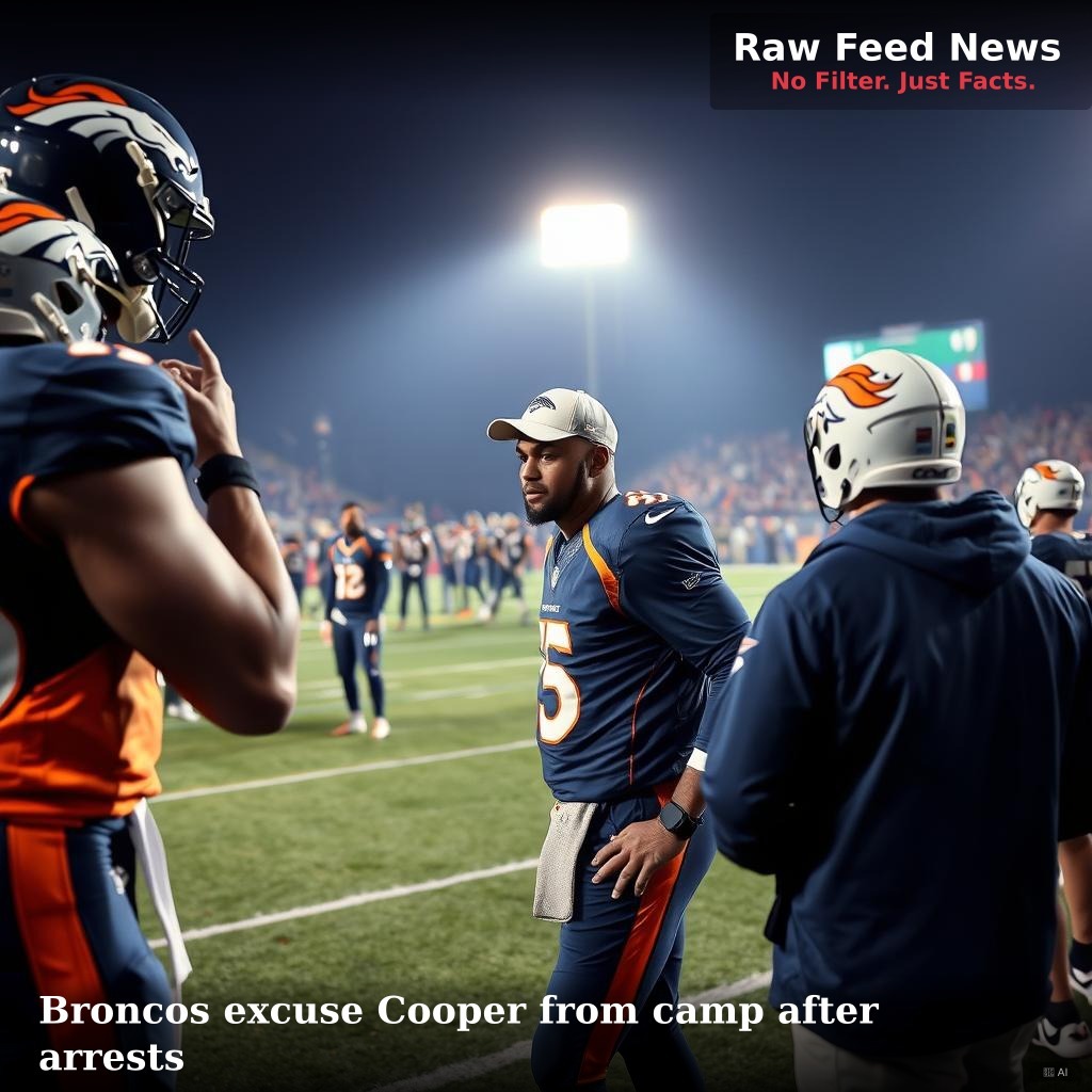 Broncos excuse Cooper from camp after arrests