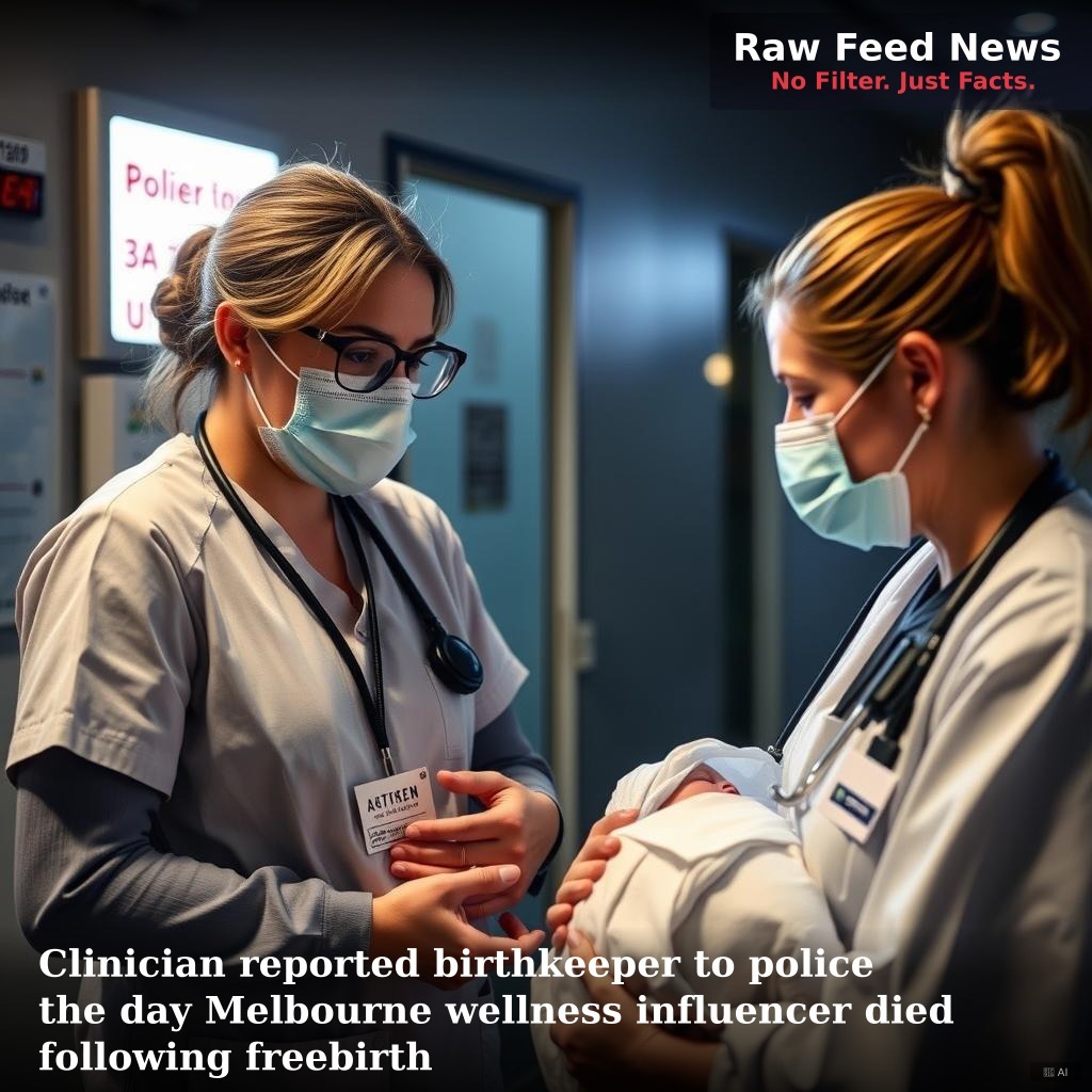 Clinician reported birthkeeper to police the day Melbourne wellness influencer died following freebirth