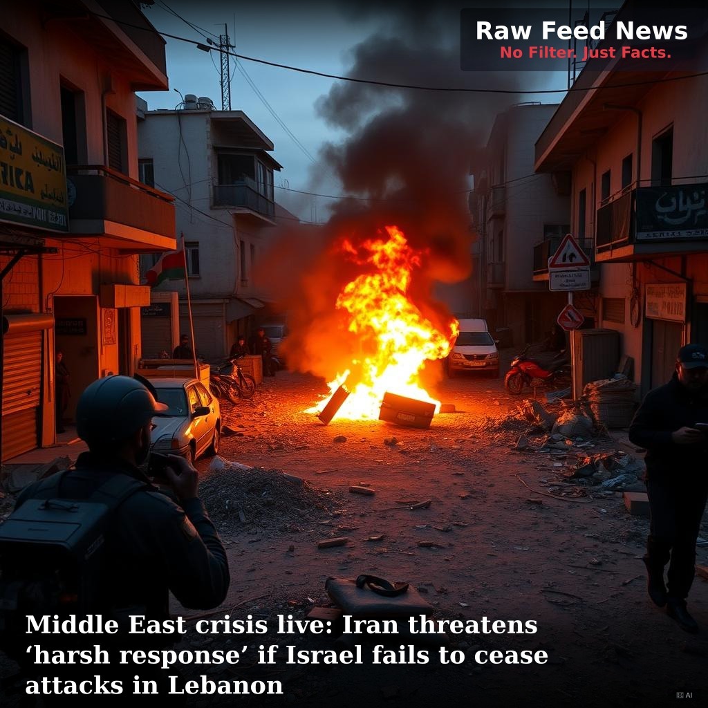 Middle East crisis live: Iran threatens ‘harsh response’ if Israel fails to cease attacks in Lebanon