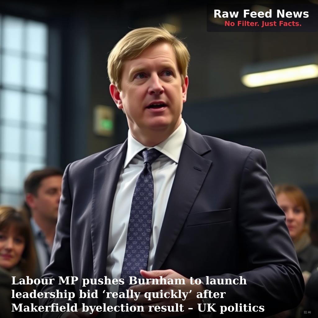 Labour MP pushes Burnham to launch leadership bid ‘really quickly’ after Makerfield byelection result – UK politics live