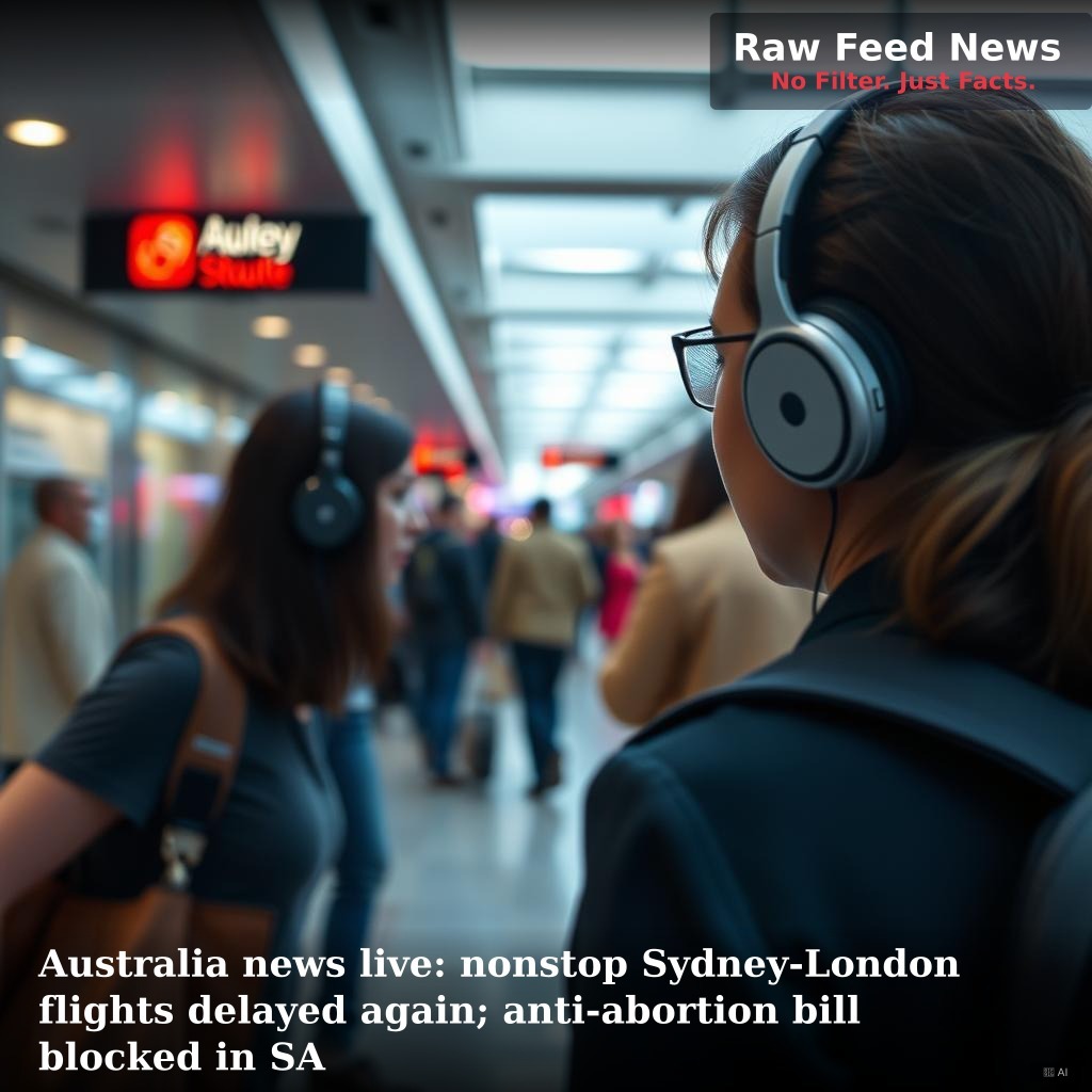Australia news live: nonstop Sydney-London flights delayed again; anti-abortion bill blocked in SA