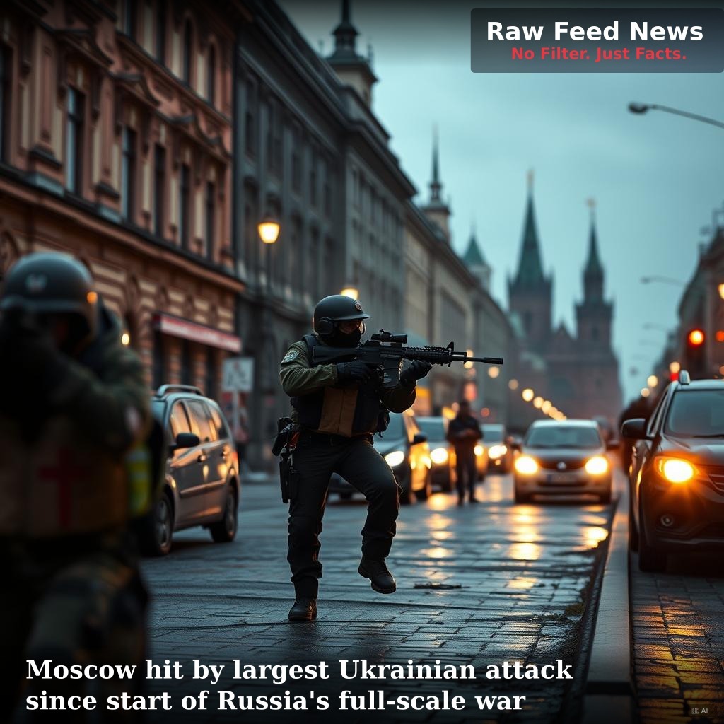 Moscow hit by largest Ukrainian attack since start of Russia's full-scale war