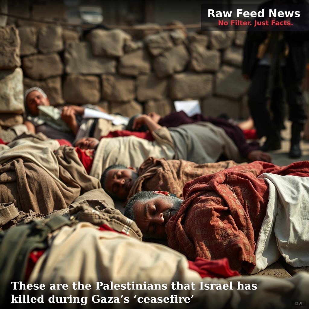 These are the Palestinians that Israel has killed during Gaza’s ‘ceasefire’