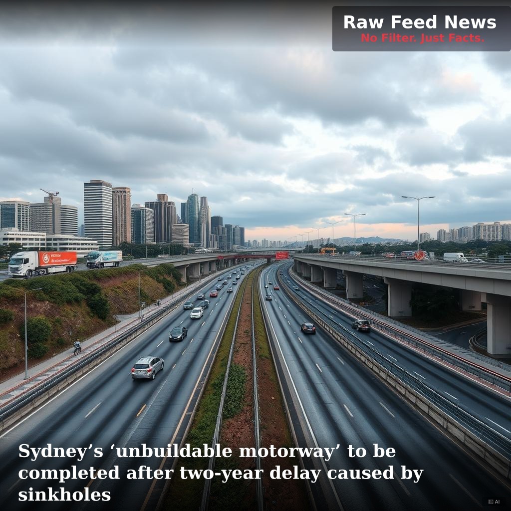 Sydney’s ‘unbuildable motorway’ to be completed after two-year delay caused by sinkholes