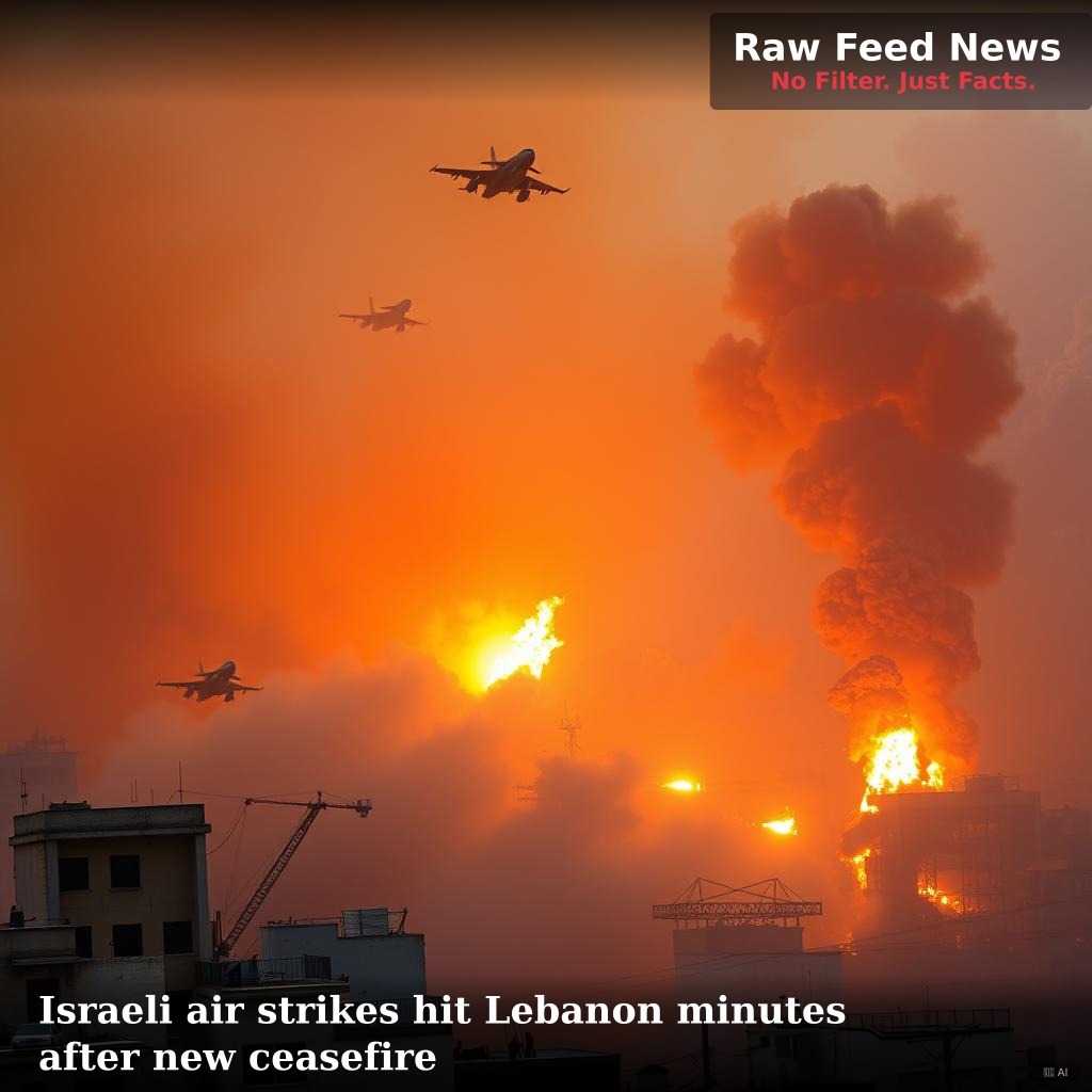 Israeli air strikes hit Lebanon minutes after new ceasefire