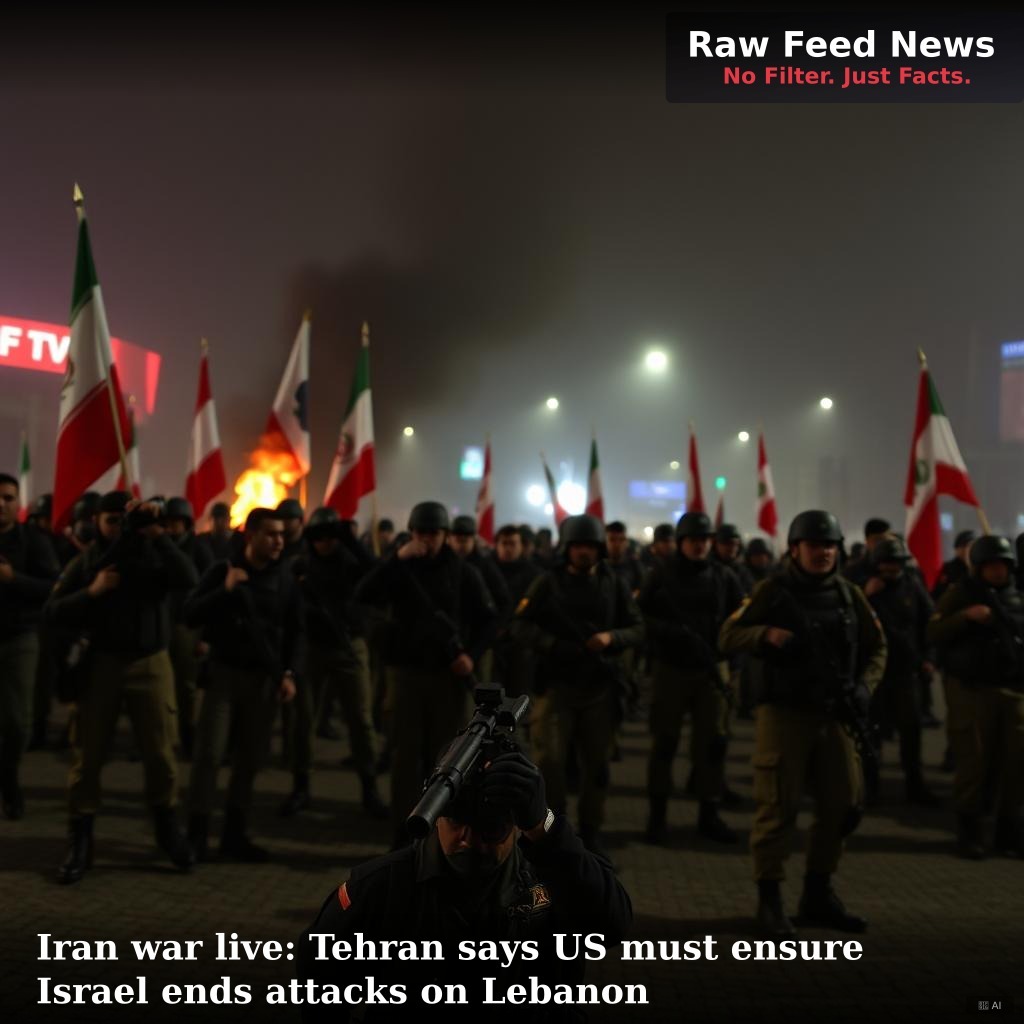 Iran war live: Tehran says US must ensure Israel ends attacks on Lebanon