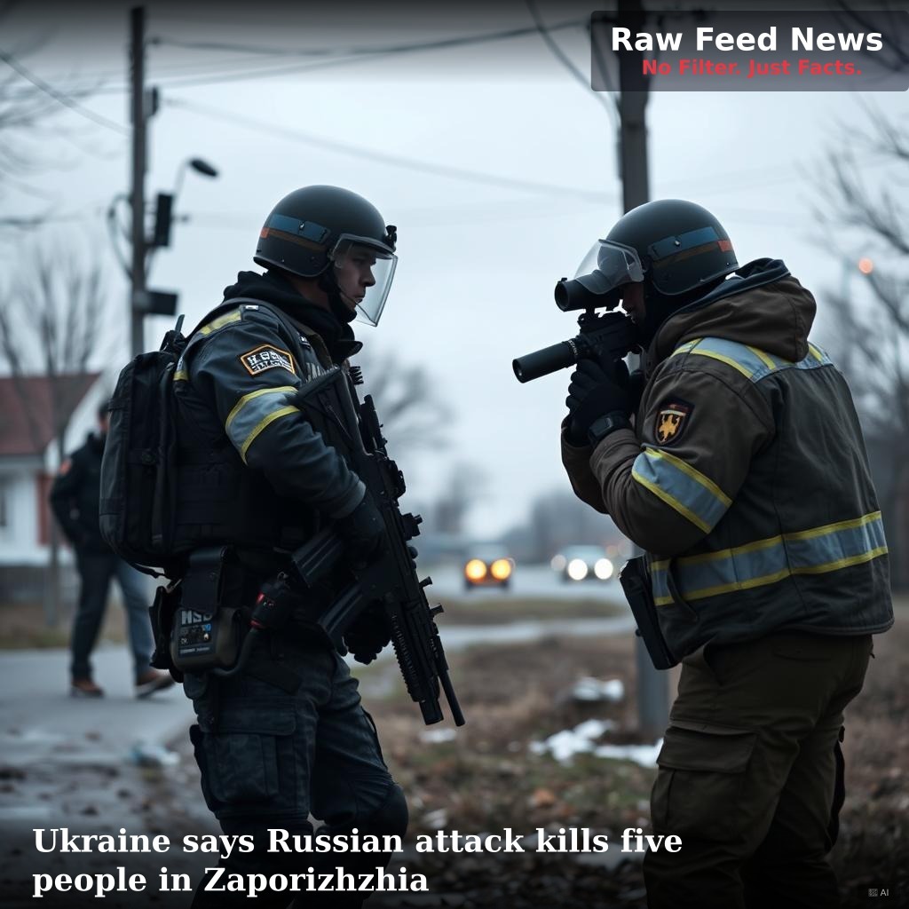 Ukraine says Russian attack kills five people in Zaporizhzhia