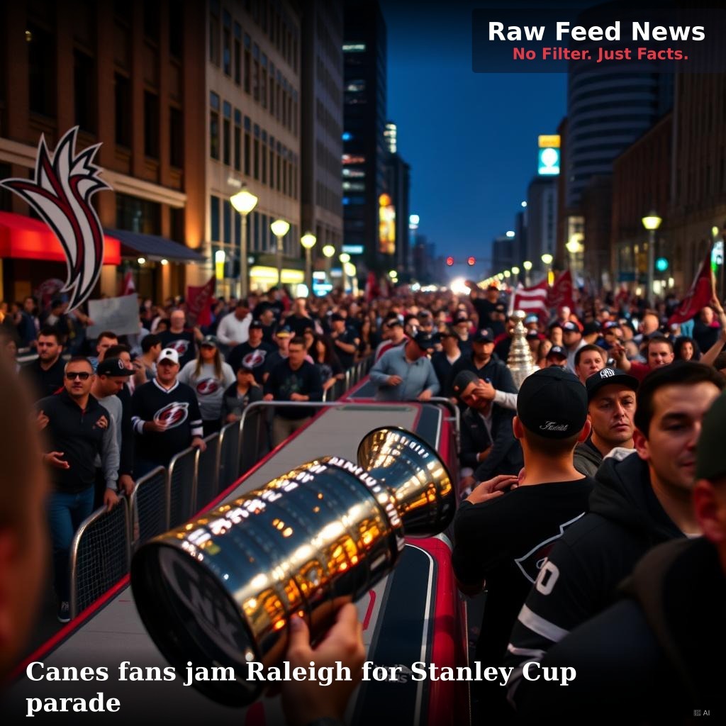 Canes fans jam Raleigh for Stanley Cup parade
