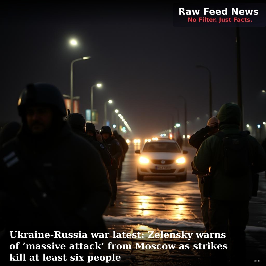 Ukraine-Russia war latest: Zelensky warns of ‘massive attack’ from Moscow as strikes kill at least six people