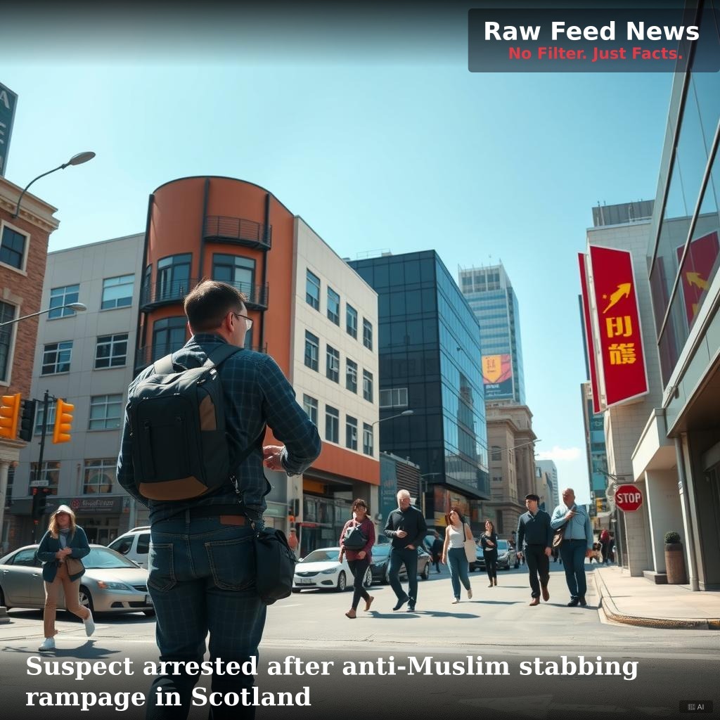 Suspect arrested after anti-Muslim stabbing rampage in Scotland