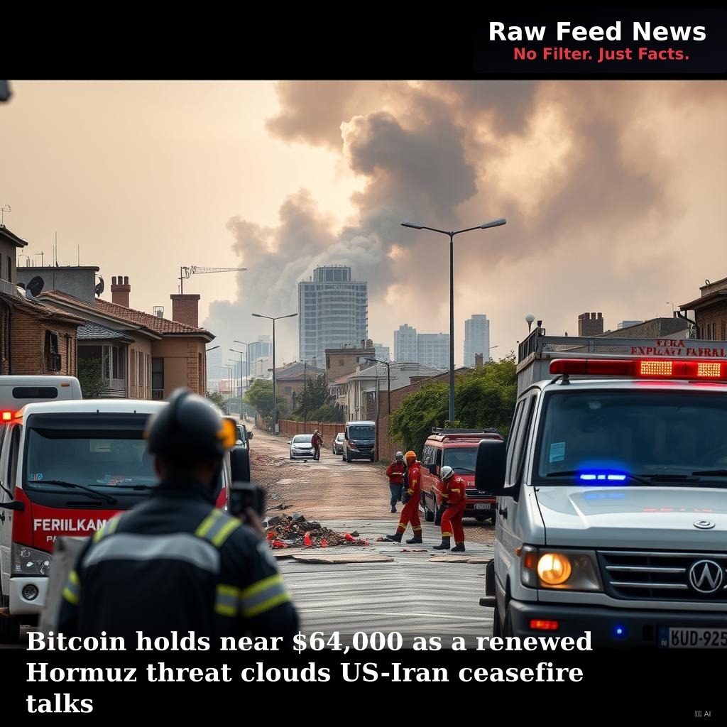 Bitcoin holds near $64,000 as a renewed Hormuz threat clouds US-Iran ceasefire talks
