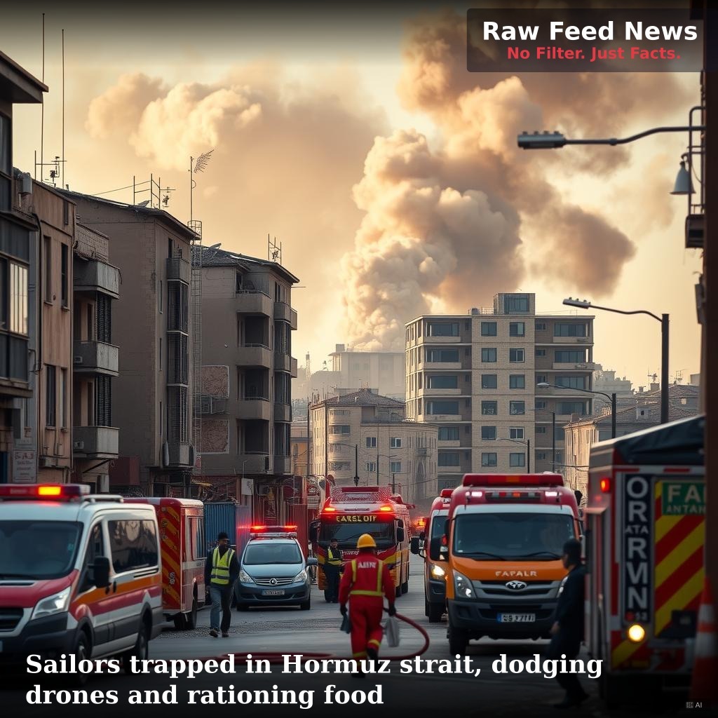 Sailors trapped in Hormuz strait, dodging drones and rationing food