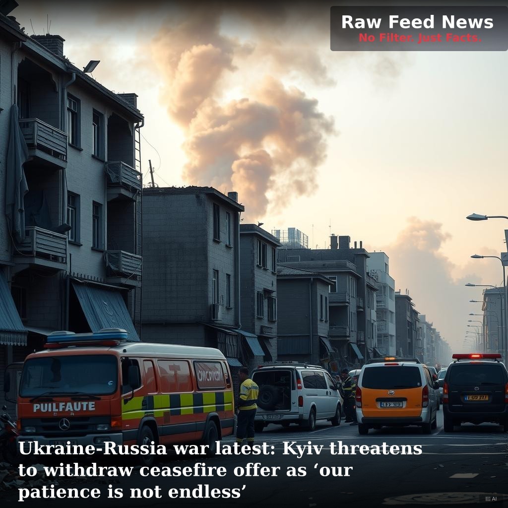Ukraine-Russia war latest: Kyiv threatens to withdraw ceasefire offer as ‘our patience is not endless’