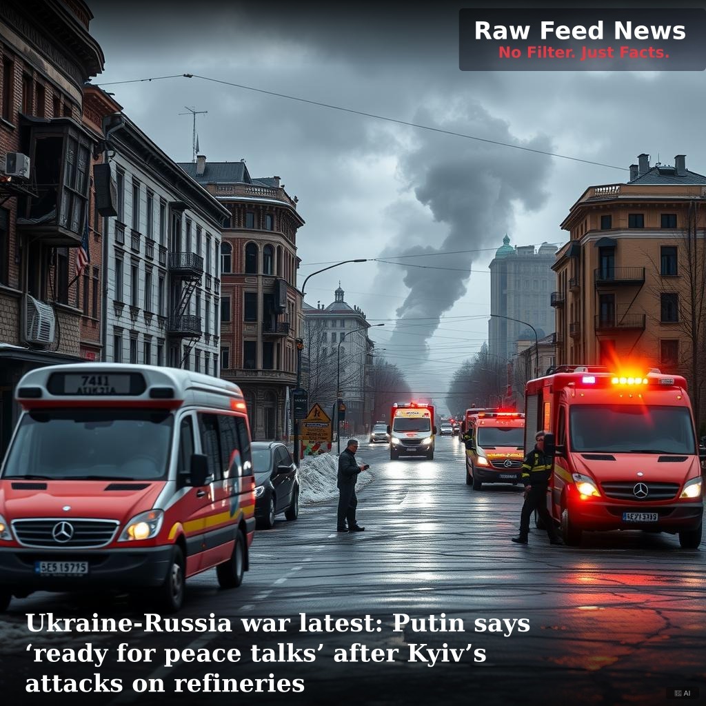Ukraine-Russia war latest: Putin says ‘ready for peace talks’ after Kyiv’s attacks on refineries