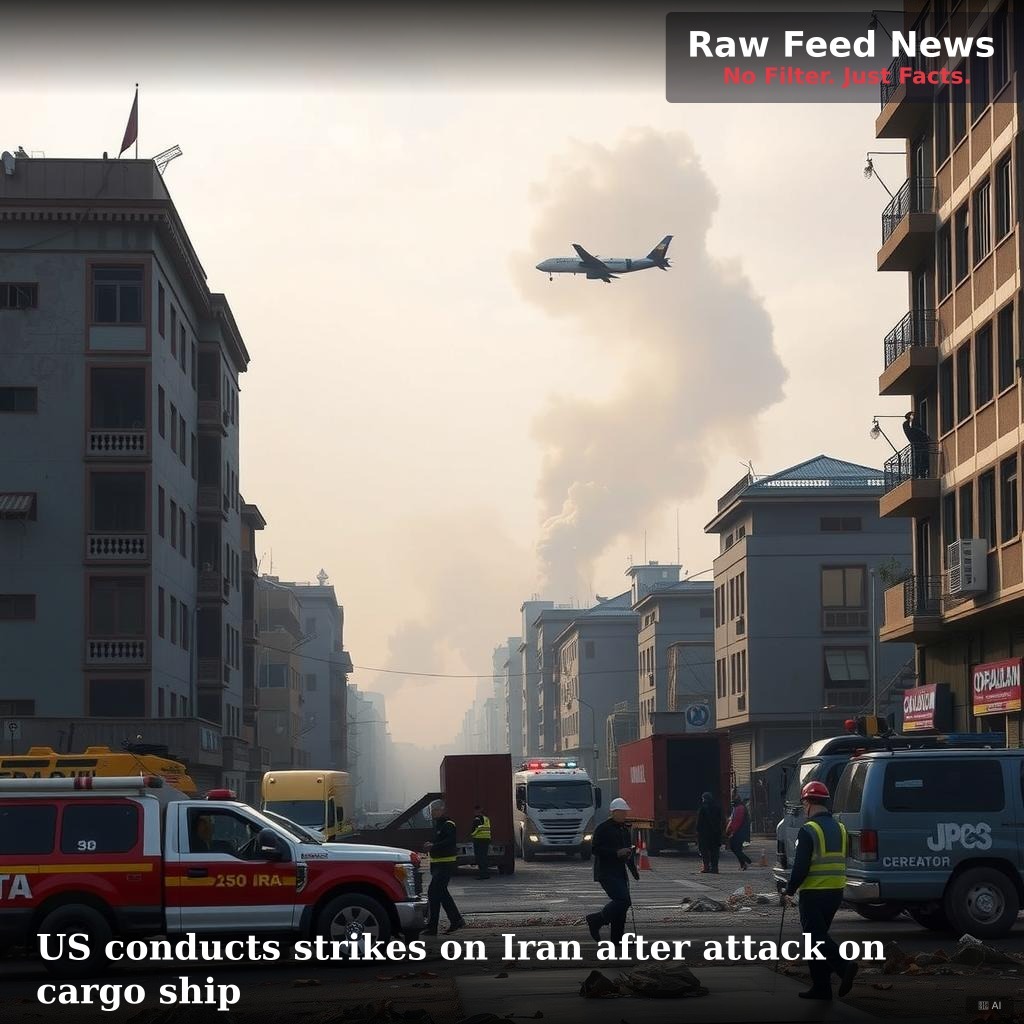 US conducts strikes on Iran after attack on cargo ship