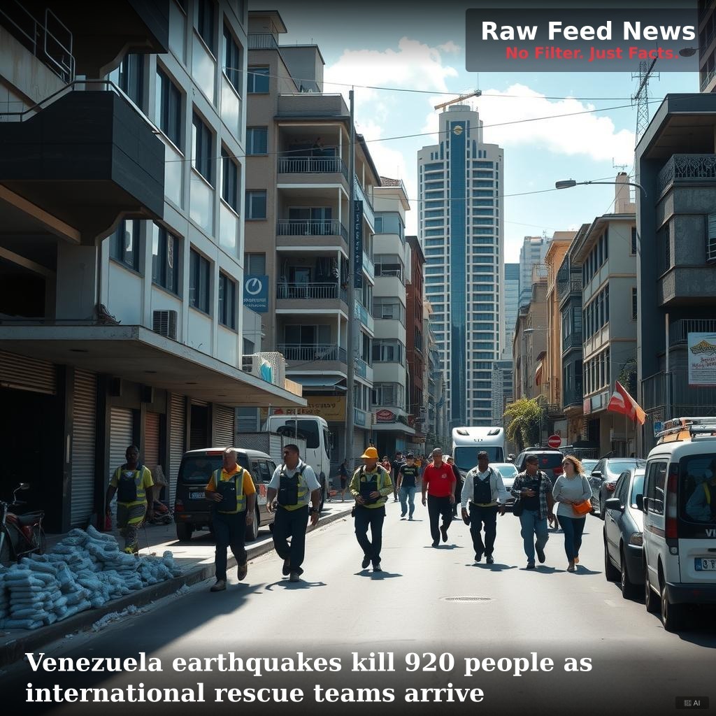 Venezuela earthquakes kill 920 people as international rescue teams arrive