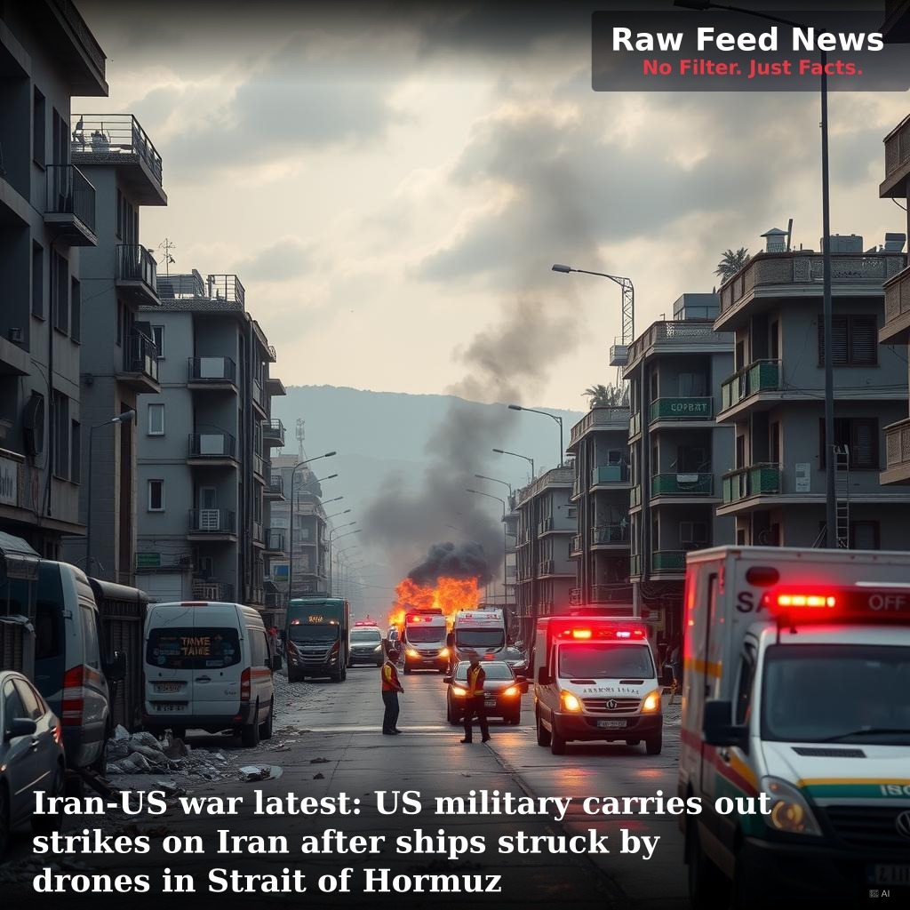 Iran-US war latest: US military carries out strikes on Iran after ships struck by drones in Strait of Hormuz