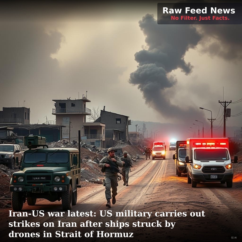 Iran-US war latest: US military carries out strikes on Iran after ships struck by drones in Strait of Hormuz