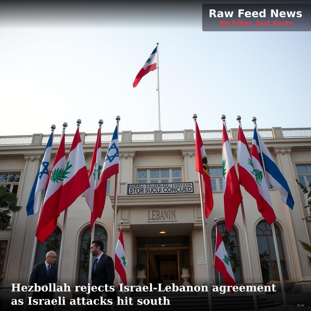 Hezbollah rejects Israel-Lebanon agreement as Israeli attacks hit south