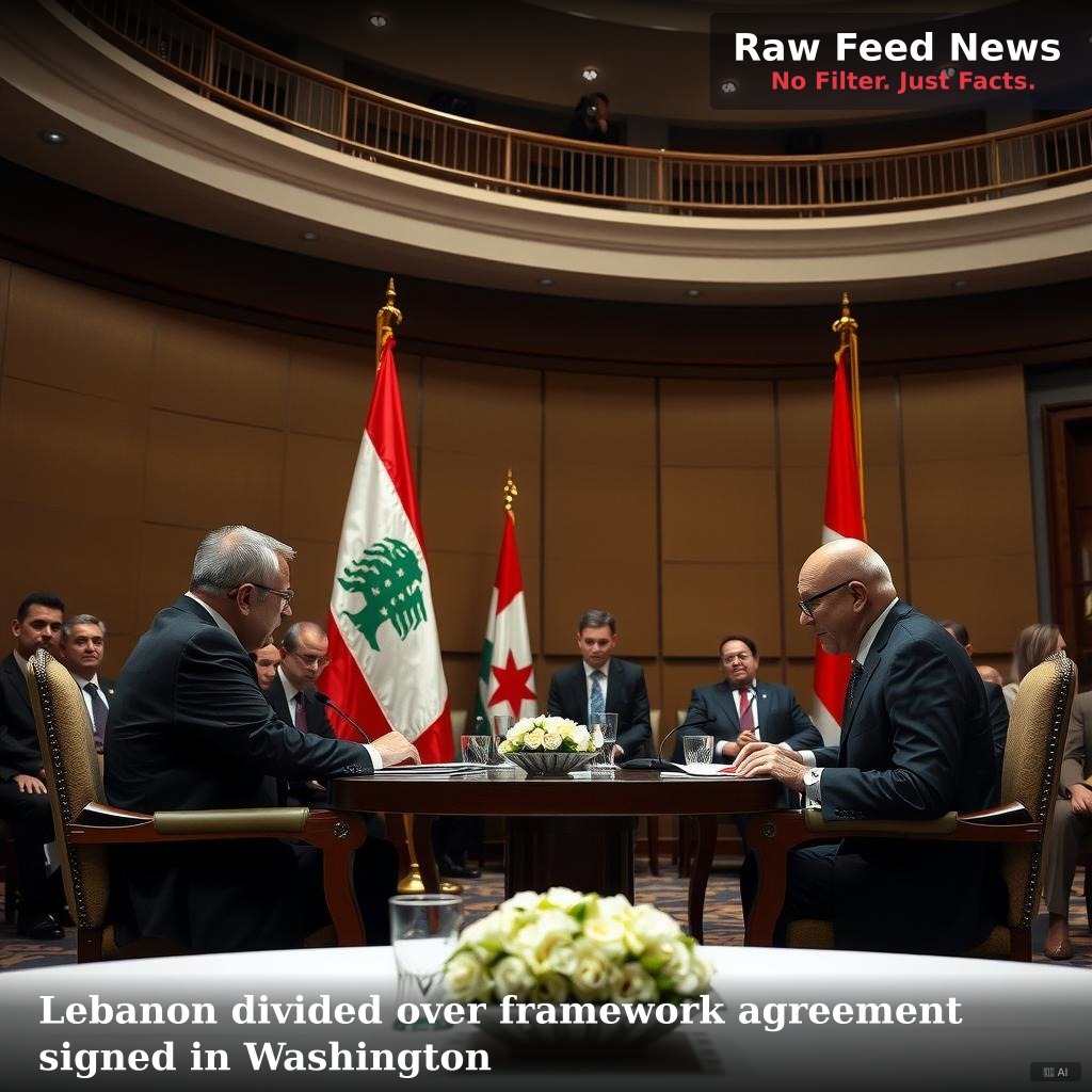 Lebanon divided over framework agreement signed in Washington