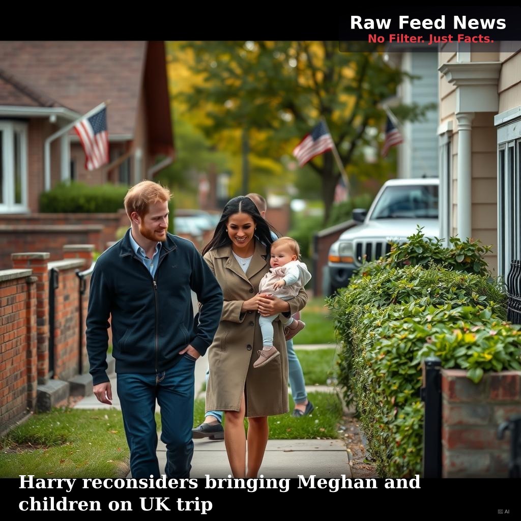Harry reconsiders bringing Meghan and children on UK trip