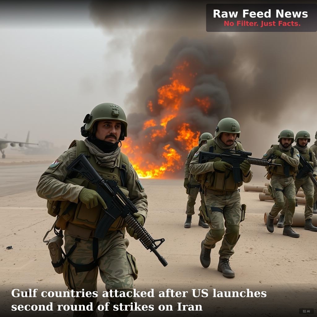 Gulf countries attacked after US launches second round of strikes on Iran