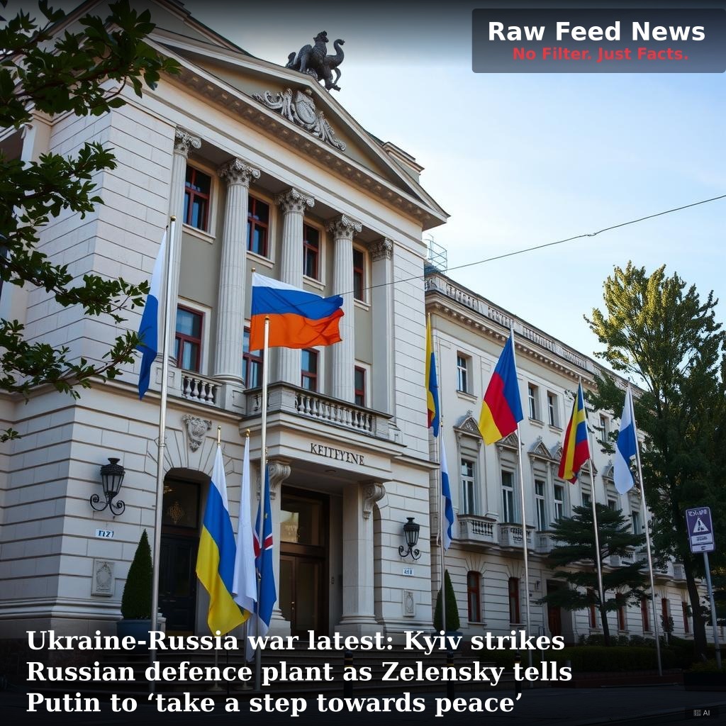 Ukraine-Russia war latest: Kyiv strikes Russian defence plant as Zelensky tells Putin to ‘take a step towards peace’