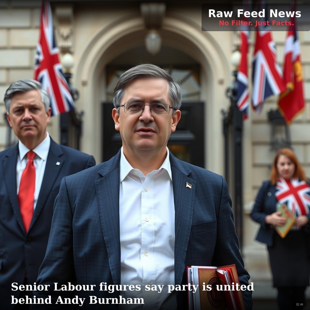 Senior Labour figures say party is united behind Andy Burnham