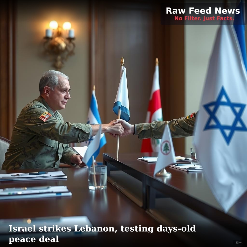 Israel strikes Lebanon, testing days-old peace deal