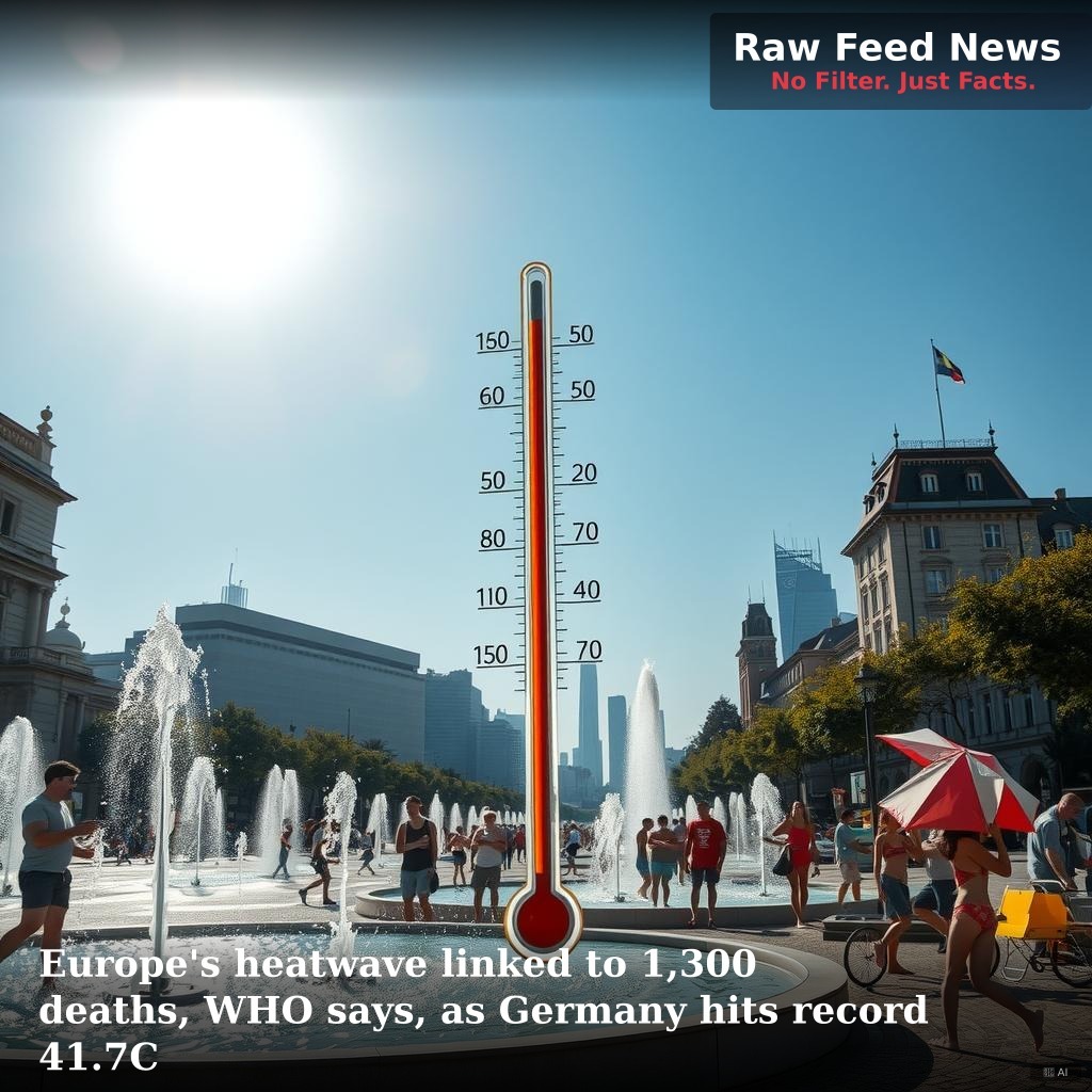 Europe's heatwave linked to 1,300 deaths, WHO says, as Germany hits record 41.7C
