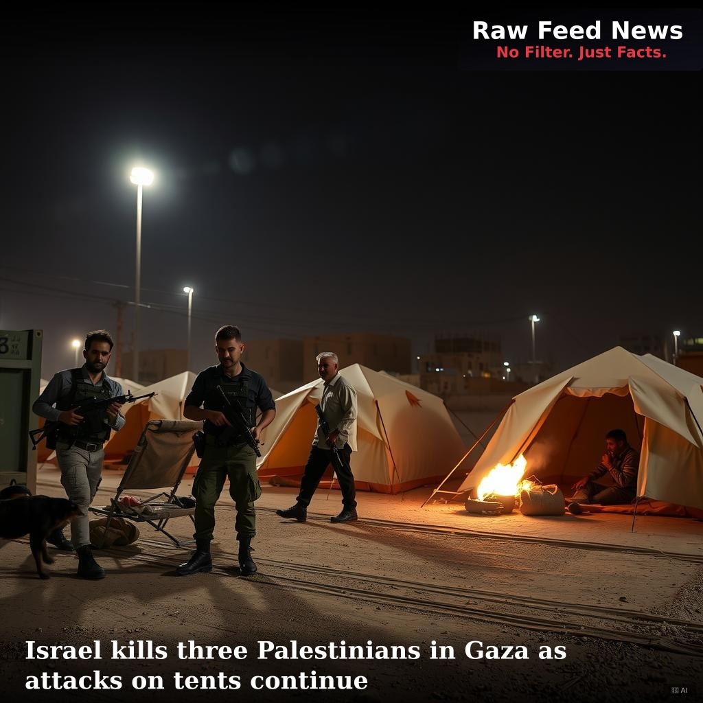 Israel kills three Palestinians in Gaza as attacks on tents continue